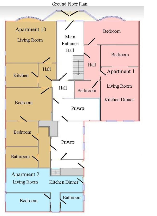 Beach Court Holiday Apartments สเกคเนส ภายนอก รูปภาพ